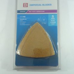 Förpackning av Imp Blades Sandpapper Triangel 60 Korn 5/FRP med kornstorlek 60 för användning på trä, plast och härdade fyllmedel.