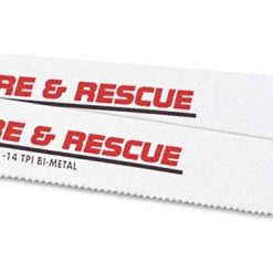 Två Tigersågblad märke/räddning RBFR126210WT20 20st/pack märkt "brand & räddning" för räddningstjänst.