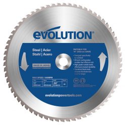 Cirkelsågklinga Evolution Stålkapklinga 355-2,0-25,4-66T med varumärke och specifikationer.