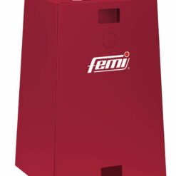 Sågbord FEMI Stående stående värmare med märket "fermi" på framsidan.