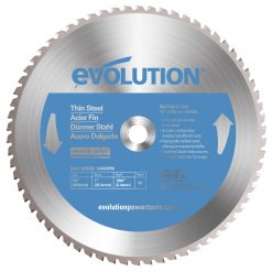 Cirkelsågklinga Evolution Tunnplåt kapklinga 355-2,0-25,4-90T med produktinformation och varumärke.